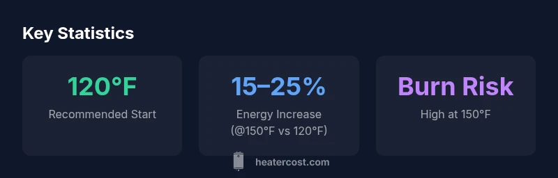 Infographic showing temperature settings and energy impact
