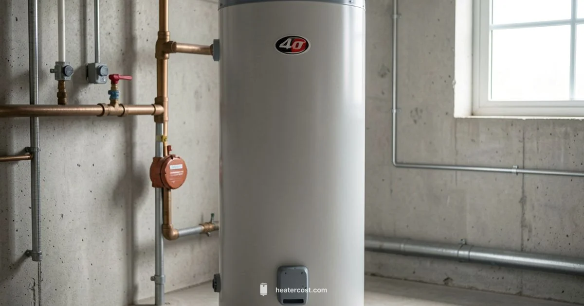 40 Gal Water Heater - Heater Cost