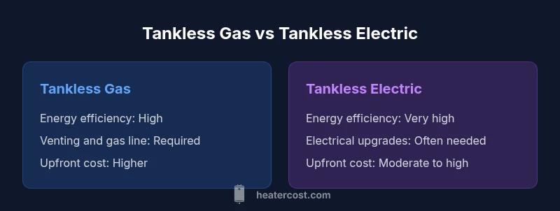 Comparison of gas vs electric tankless water heaters
