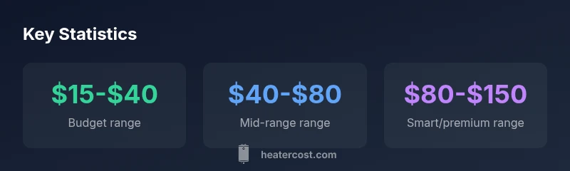 Infographic showing space heater price ranges at ShopRite