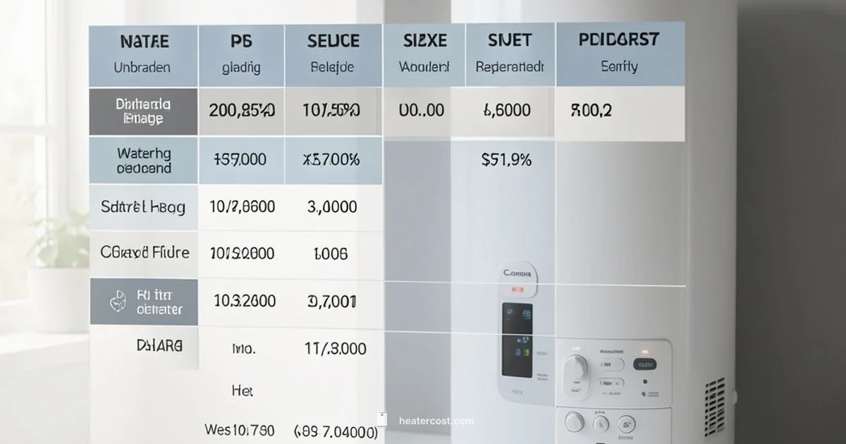 Water Heater Size Water Heater Size - Heater Cost