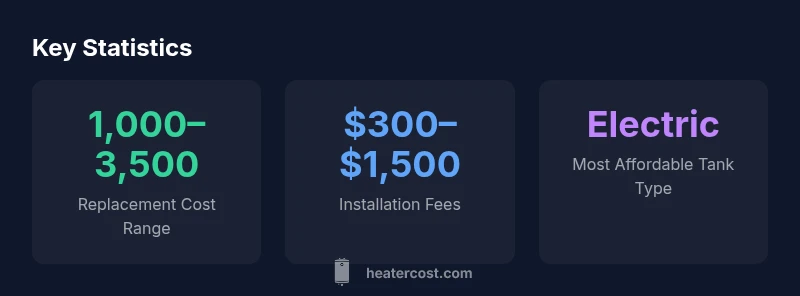 Key statistics on water heater replacement costs