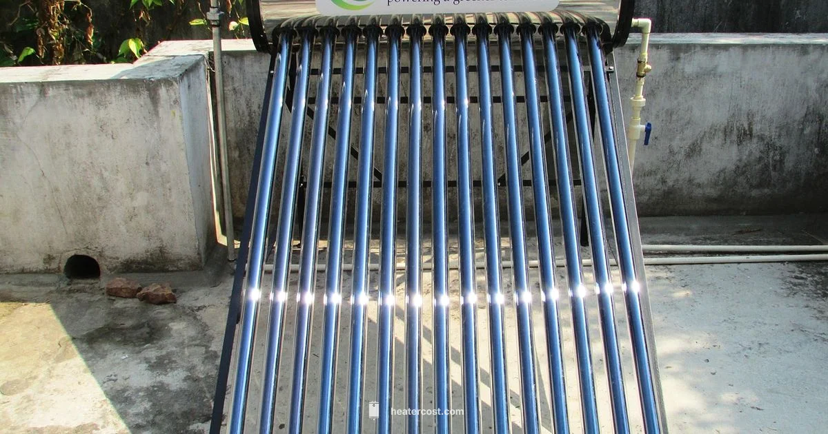 Solar Water Heating - Heater Cost